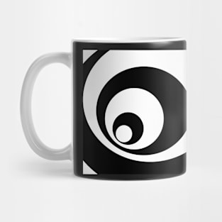 Abstract pattern - black and white. Mug